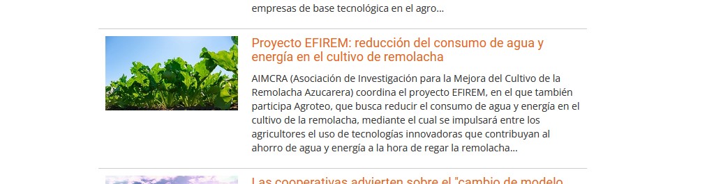 La Agricultura Digital se hace eco del proyecto EFFIREM